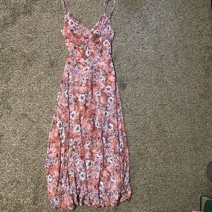 Floral Pink Maxi Dress- Never Worn